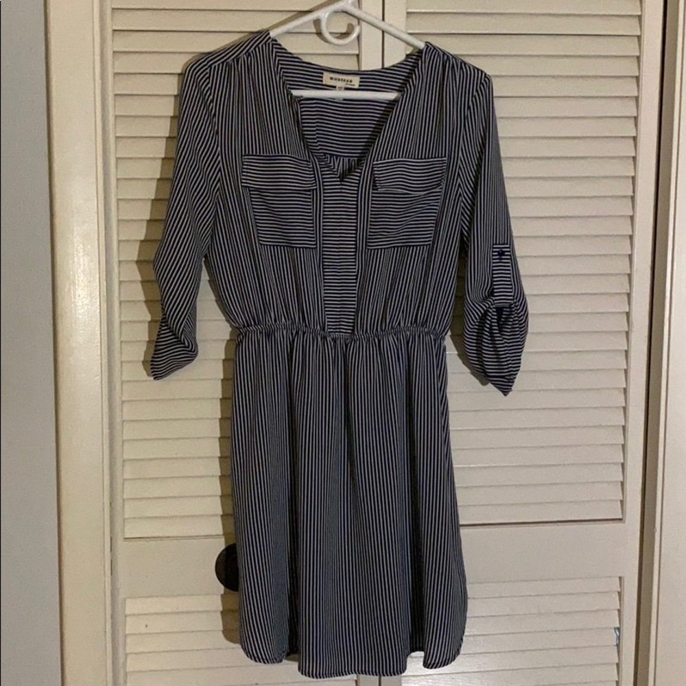 monteau brand women's long sleeve dress